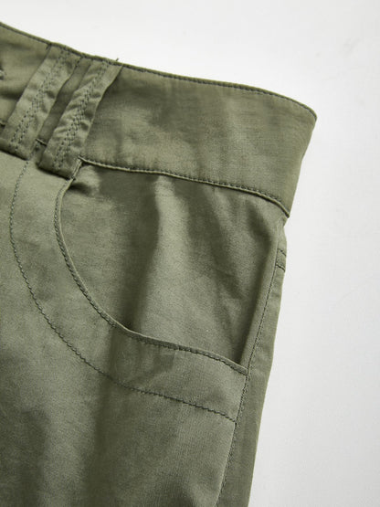 Size Friendly Low Trendy Waist Parachute Cargo Pants