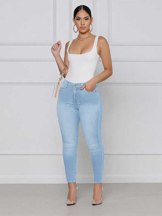 Ripped High Graceful Waist Boyfriend Jeans