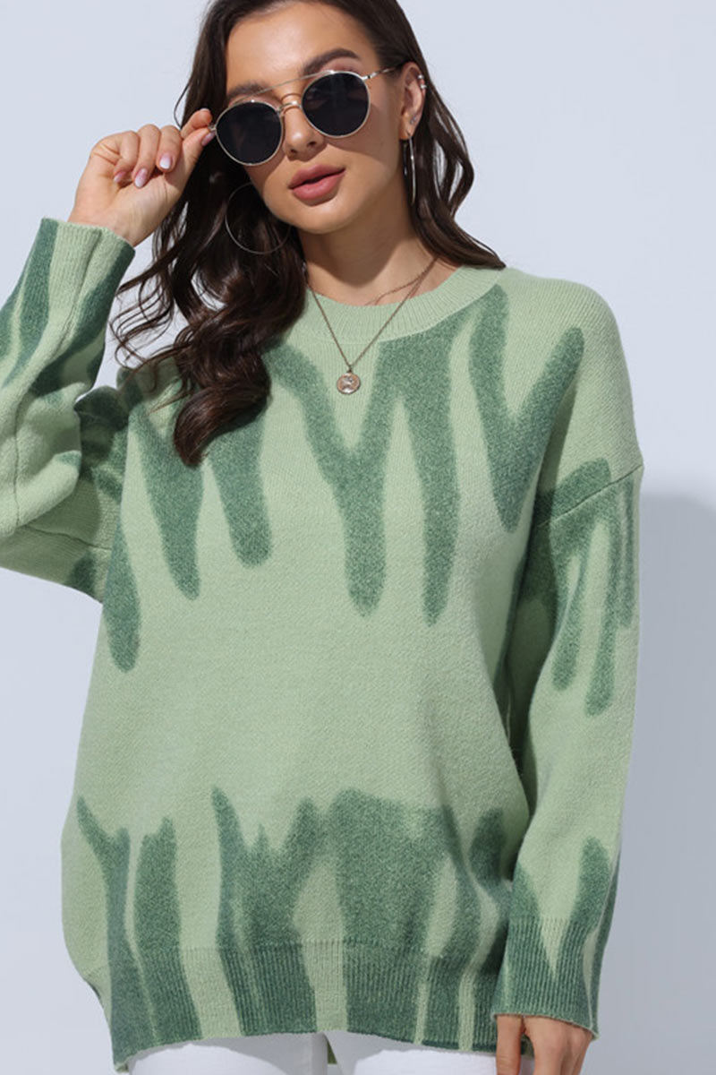 TastyHottie - Patterned Crew Neck Jumper