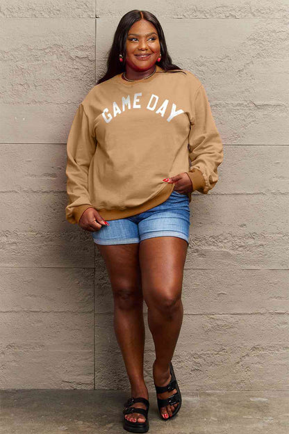 TastyHottie - Simply Love Full Size GAME DAY Graphic Sweatshirt