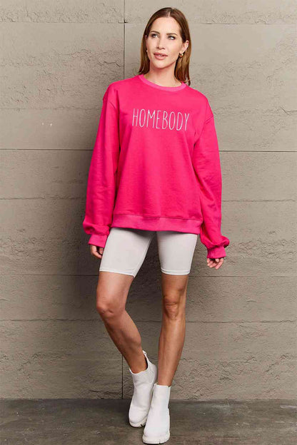 TastyHottie - Simply Love Full Size HOMEBODY Graphic Sweatshirt