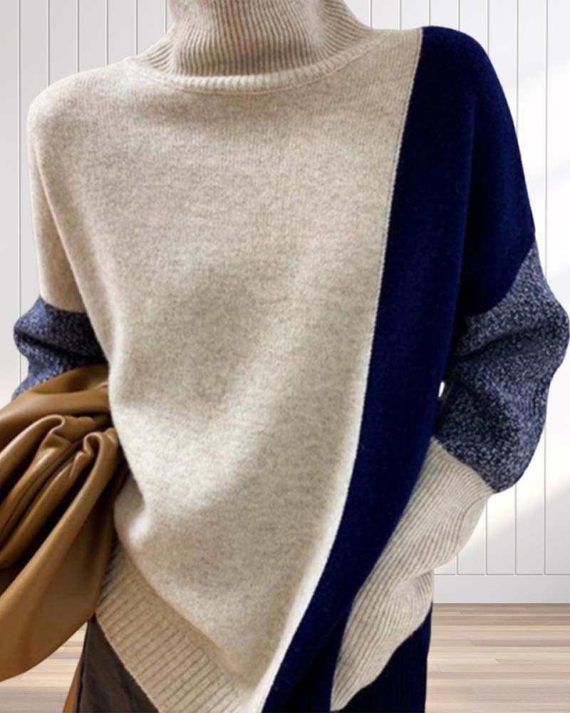 TastyHottie - Elegant and romantic contrast color sweater