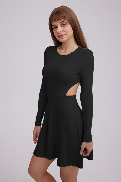 TastyHottie - Waisted Backless Pullover Dress