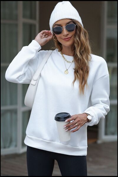 TastyHottie - Letter Graphic Dropped Shoulder Sweatshirt