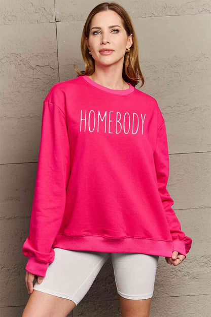 TastyHottie - Simply Love Full Size HOMEBODY Graphic Sweatshirt