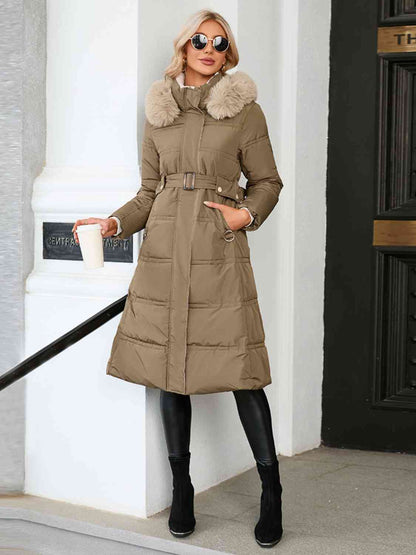 TastyHottie - Longline Hooded Winter Coat with Pockets