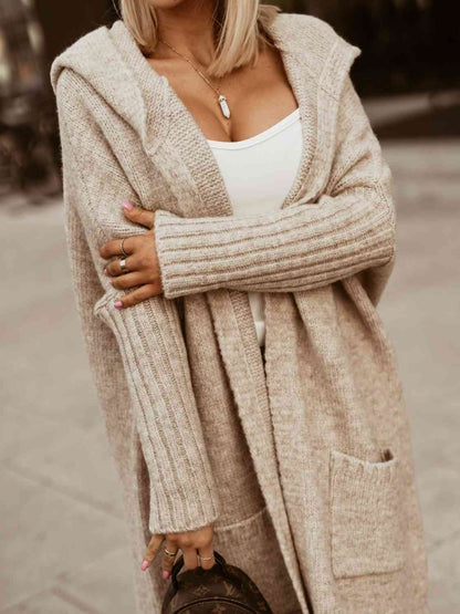 TastyHottie - Full Size SIMPLY LIVE Hooded Cardigan