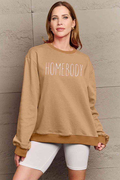 TastyHottie - Simply Love Full Size HOMEBODY Graphic Sweatshirt