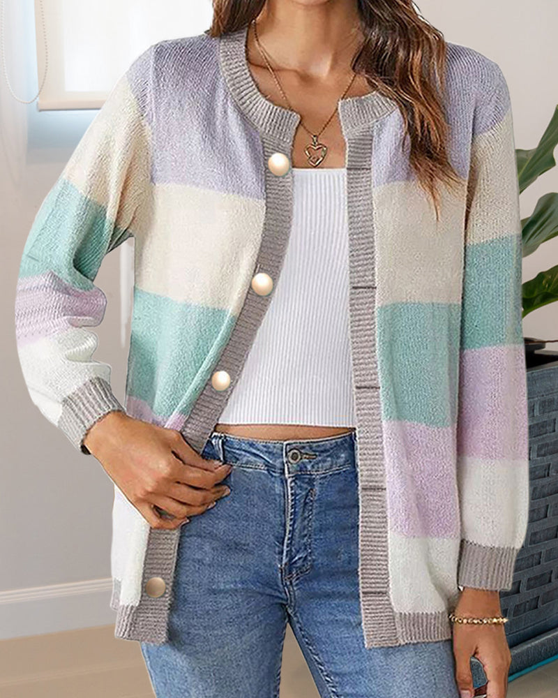 TastyHottie - Women's Colorblock cardigan