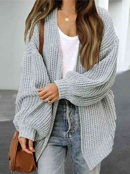 TastyHottie - Drop Shoulder Balloon Sleeve Cardigan