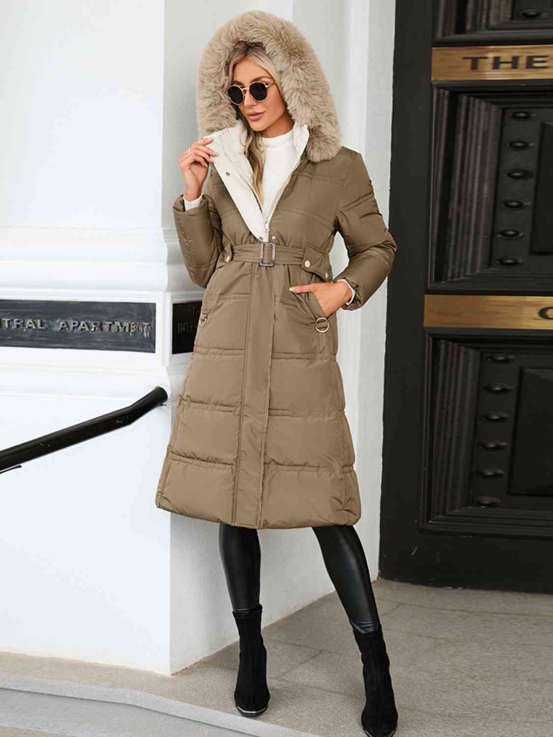 TastyHottie - Longline Hooded Winter Coat with Pockets