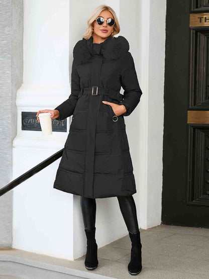 TastyHottie - Longline Hooded Winter Coat with Pockets