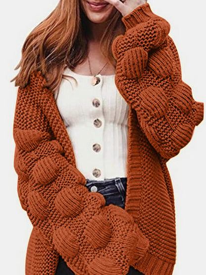 TastyHottie - Open Front Oversized Fashion Long Sleeve Cardigan Sweater