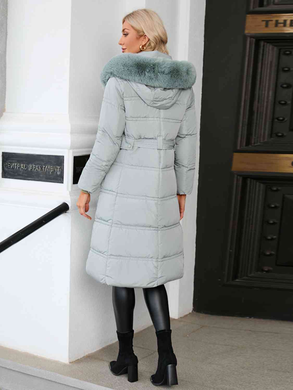 TastyHottie - Longline Hooded Winter Coat with Pockets